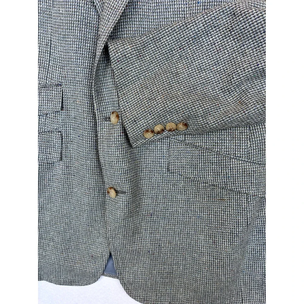 Vintage Polo Ralph Lauren 42L Tweed Houndstooth Sport Coat Blazer USA C Classic